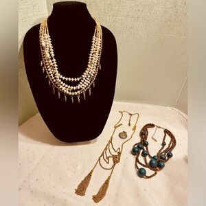 PLUNDER NECKLACE BUNDLE MULTI STRAND SET OF THREE